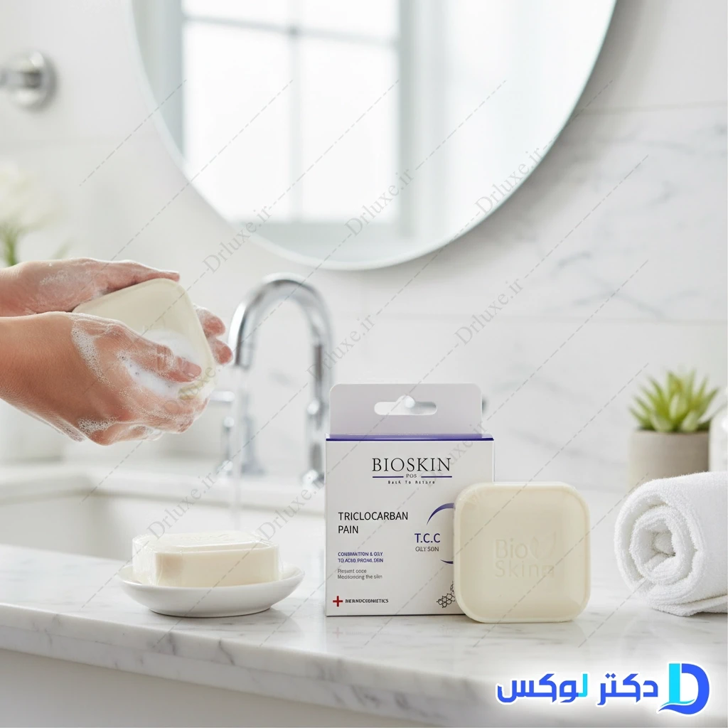 پن آنتی باکتریال حاوی تری کلو کربان بایو اسکین پلاس 100 گرم